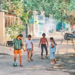 children playing on
